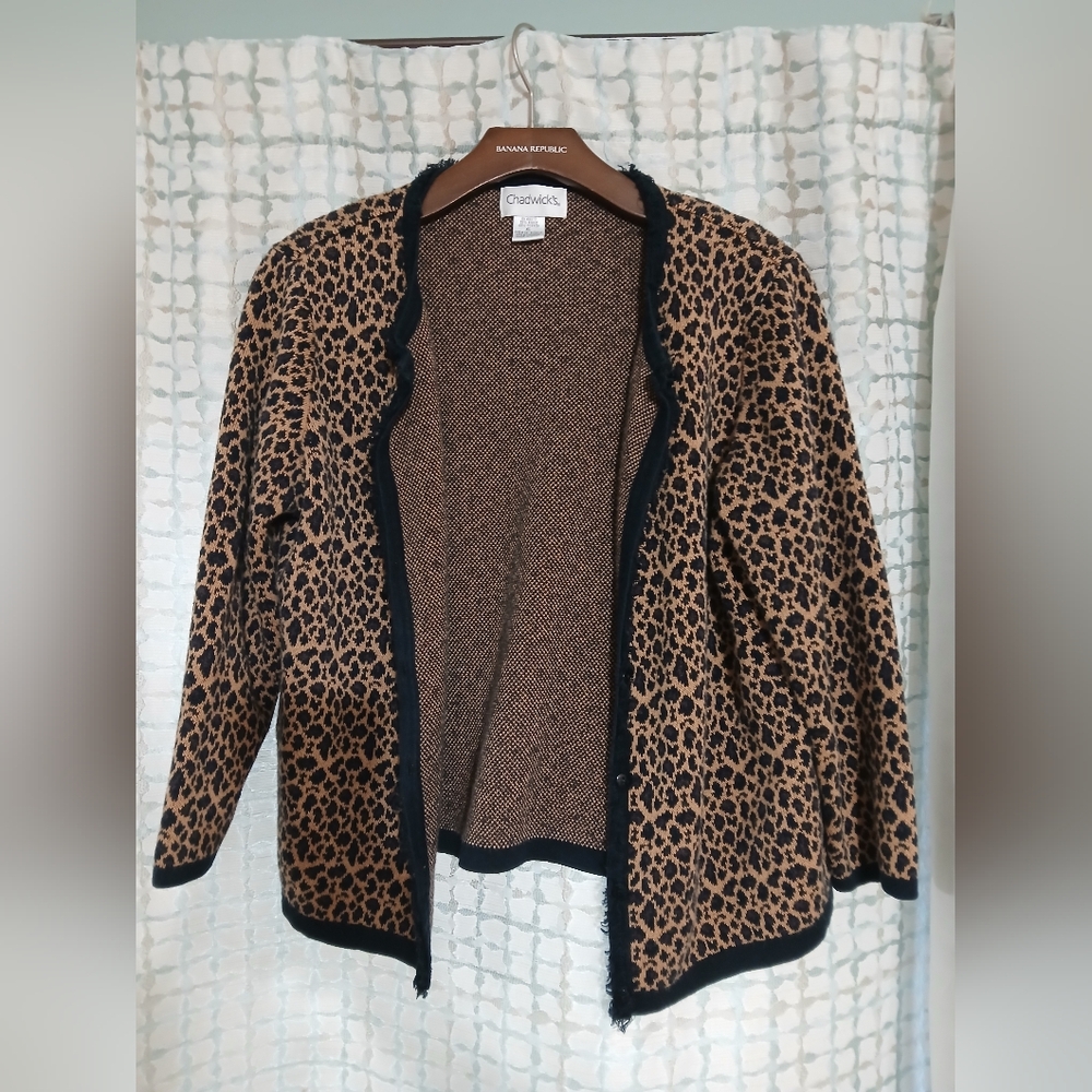 Chadwick's Leopard Print Sweater